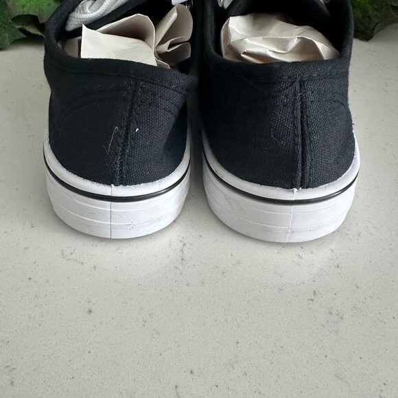 CoXist Black & White Low-Top Lace-Up Canvas Sneakers - Picture 4 of 6